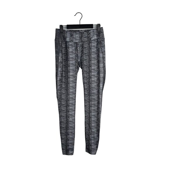 The North Face Low Rise Athletic Leggings w/ Interior Pocket Two Tone Gray Small - Picture 1 of 9